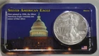2000 US Silver Eagle $1 Nice Unc/Littleton Capital Case