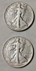 1945 PS $1 Face 🔥Walking Liberty Half Dollars🔥90% Silver Lot of 2 #122