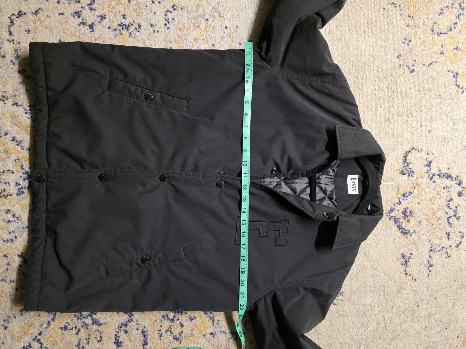 Edwin Tokyo Authentic Medium Coach Jacket Black W… - image 14