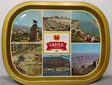 Vintage Castle Lager Serving Tray 1960's