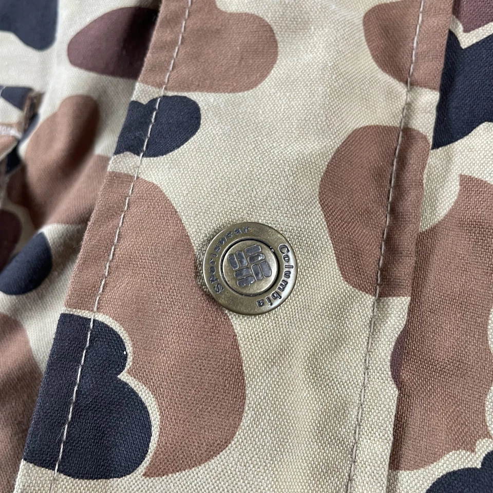 Columbia Hunting Jacket Mens M Duck Camo Omni Tech Radial Sleeve Hood 3 In 1 - Image 4 of 4