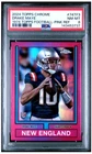 2024 Topps Chrome-1974 Topps Football Drake Maye RC #74TF-3 Pink Refract. PSA 8
