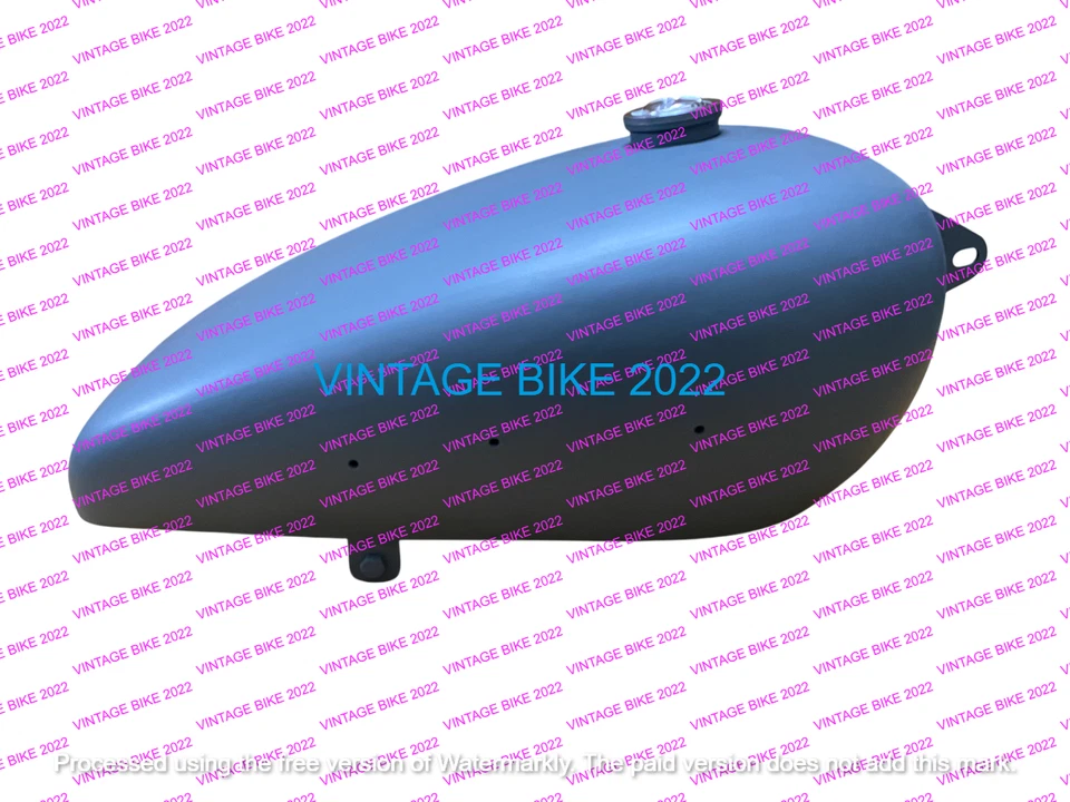 BSA B20 B21 250CC SV OHV CAMBIO DE MARCHA MANUAL ACERO CRUDO TANQUE DE GASOLINA + TAPA DE GRIFO/AJUSTE FO Foto 2 de 4