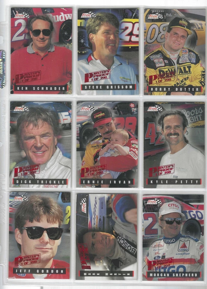 1995 Finish Line PRINTER'S PROOF #14 Rick Hendrick /398! ONE CARD ONLY! - Image 2 of 4