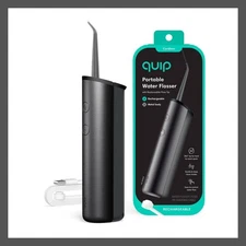 quip Rechargeable Cordless Metal Water Flosser - Black
