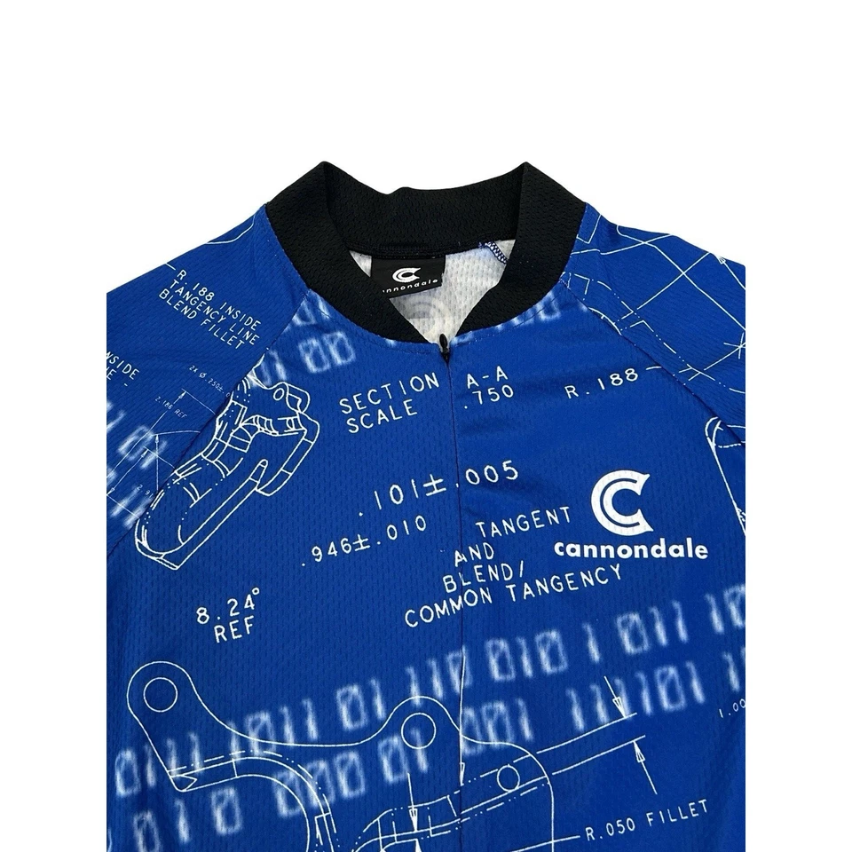 Jersey de ciclismo Cannondale vintage para hombre talla M azul manga corta 3/4 cremallera pulóver Foto 2 de 4