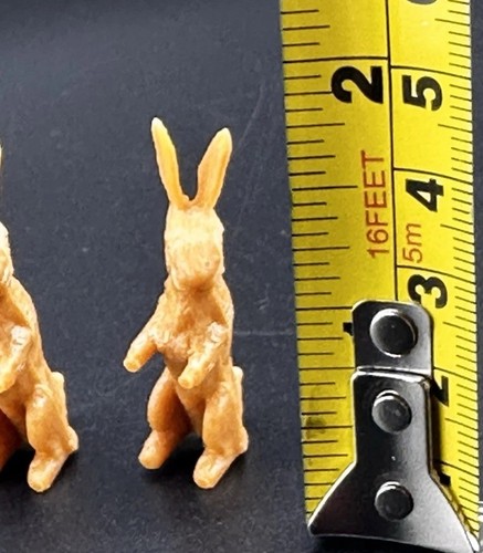 Molded Plastic 1950s Forest Animals Rabbits Squirrels Vtg Tim Mee Marx Auburn ? - Picture 5 of 11