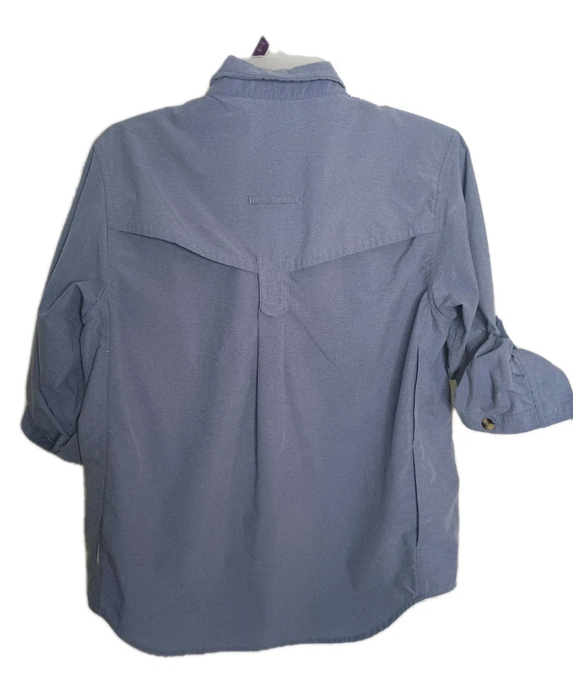 Camisa de viaje Exofficio para mujer pesca al aire libre camping senderismo azul 14/16 Foto 2 de 4