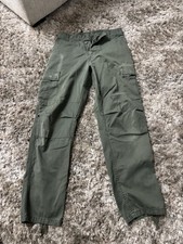 Vintage Green Army Trousers 90s Size 29w
