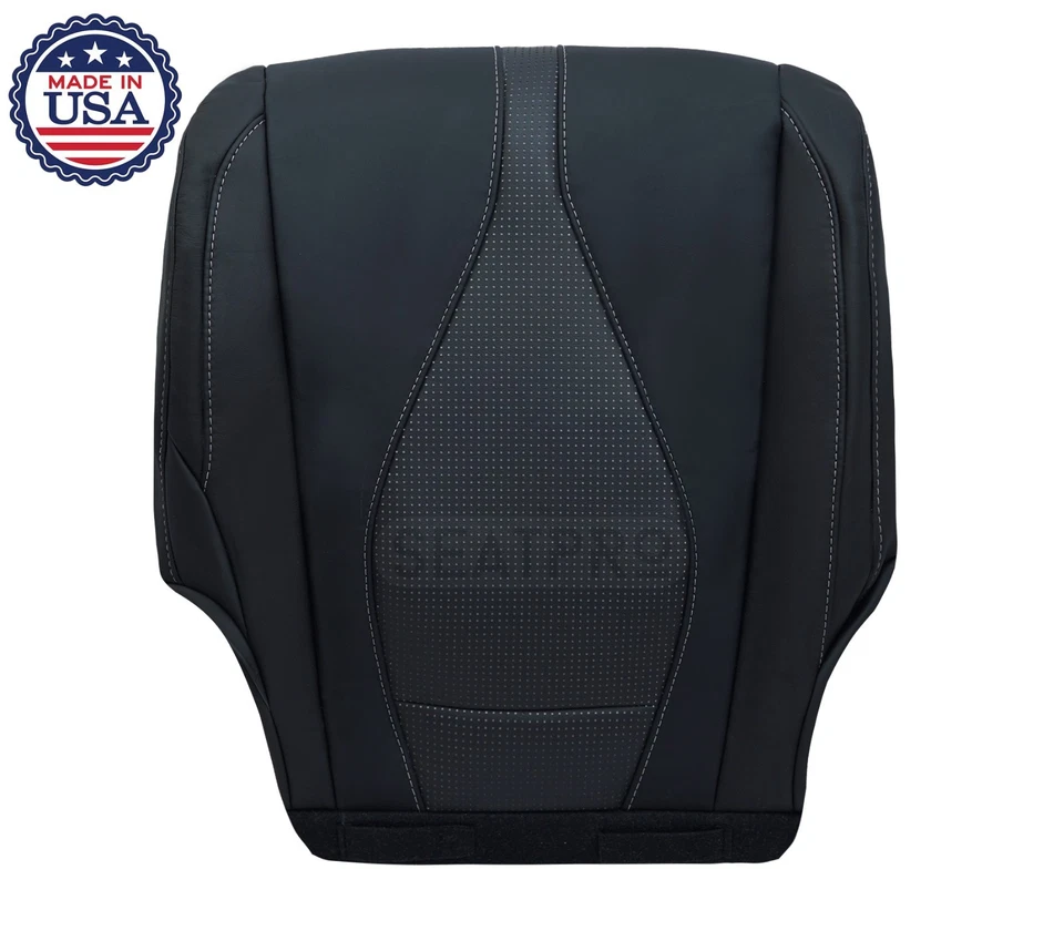 2020 2021 2022 2023 Acura RDX Front Bottom Leather Perforated Seat Cover Black - Image 2 of 4
