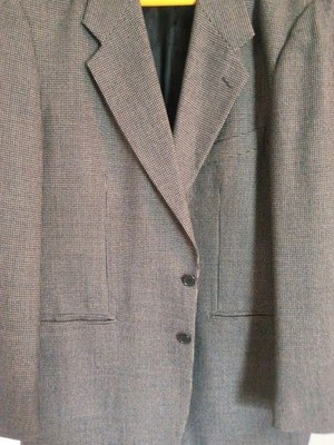 Bachrach Men's Sport Coat Wool Houndstooth 46L