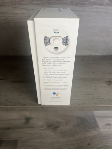 Google Nest Thermostat E T4001ES Programmable Thermostat - White - Picture 2 of 7
