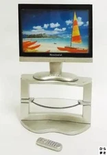 Petite Home Appliance Series TV and TV Rack Trading Figure Collectible