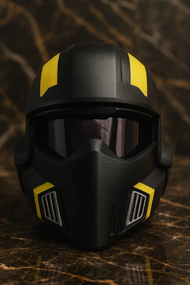 Helldivers B-01 Tactical Helmet Replica - Cosplay Prop - Image 4 of 4