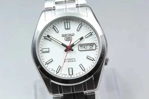 Vintage [Near Mint] Seiko 5 7S26-03B0 White Dial Automatic Watch From Japan