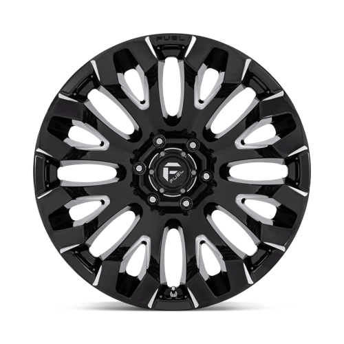 20X10 Fuel 1PC D828 QUAKE 6X5.5 -18MM GLOSS BLACK MILLED | eBay