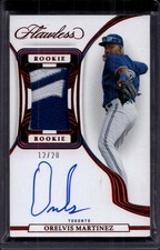 2023 Flawless Orelvis Martinez Rookie Patch Autographs Ruby #/20