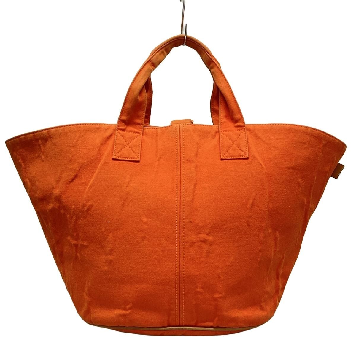 Auth HERMES Panier De Plage PM - Orange Canvas None Tote Bag Auth HERMES Panier De Plage PM - Orange Canvas None Tote Bag