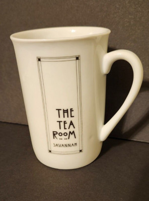 Savannah The Tea Room Cup or Coffee Mug White Georgia Cordon Bleu BIA -Nice