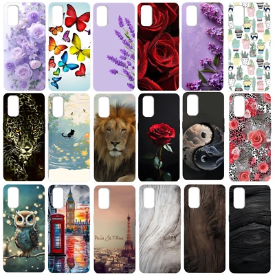 HXWAROOM Custodia Cover Per SAMSUNG GALAXY A52s 5G in Silicone TPU Morbida Fantasia