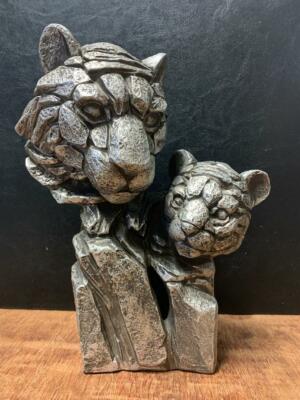 Silber Kunst Steinoptik Löwe Elefant Kalb Tiger Nashorn Pferd Hasen Eule Ornament 