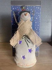 2017 Collective Goods Christmas Snowman at Night Collectible Light Up Figurine