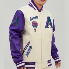 Mlb Arizona Diamondbacks Retro Classic Wool Varsity Jacket
