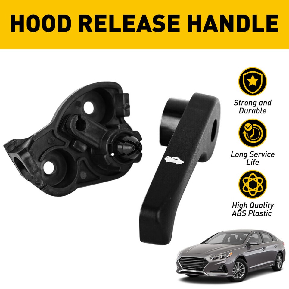 OEM Hood Release Handle Lever for 10-17 Azera Elantra Santa Fe Sonata - True Green Parts