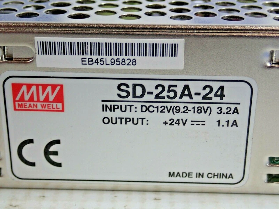 MEAN WELL SD-25A-24 电源供应输出 24V 1.1A 输入 DC12V(9.2-18V) 3.2A — 第 4/4 张图片