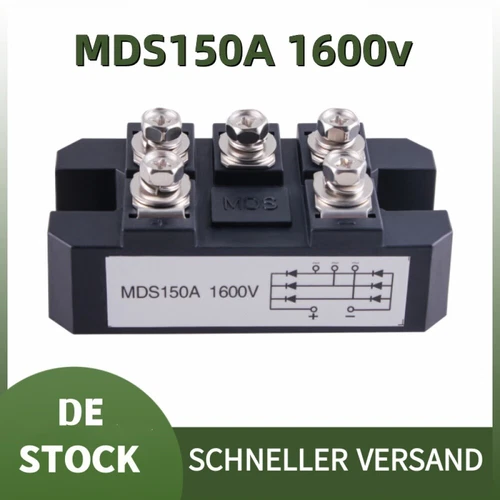3 Phasen Dioden Brückengleichrichter Drehstrom 150A MDS150A 1600V Diodenbrücke