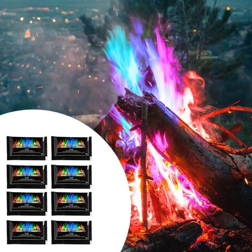 Buntes Feuer, Buntes Feuerpulver, Magic Fire Pulver, Bunte Flamme Farbwechsel Po - Bild 8 von 8