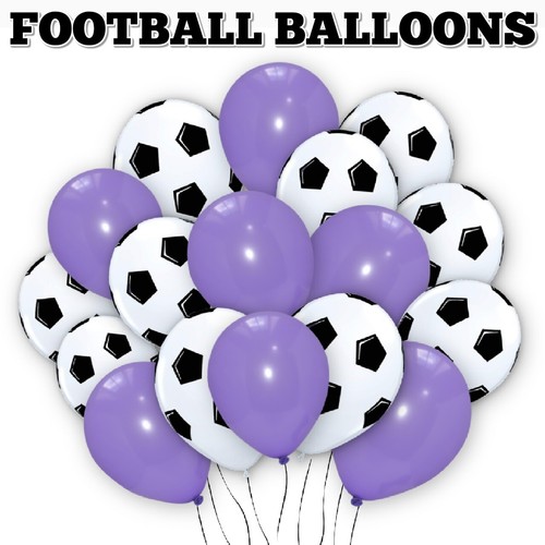 Football Balloons HELIUM Soccer Balls PRINTED Balloon LATEX Match Party Decor UK - Picture 12 of 21