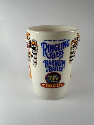 Ringling Brothers Circus Tiger Mug Vintage 1988