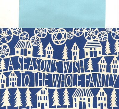 Happy Hanukkah Two Traditions Whole Family Tree of Life Hallmark Greeting Card