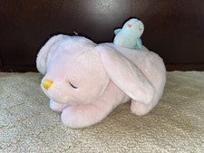 Carters Pink Musical Bunny Sleeping Bird On Back Lullabye EUC