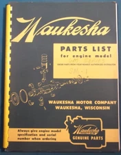 WAUKESHA 6M SERIES 6MZA ENGINE PARTS MANUAL BOOK CATALOG