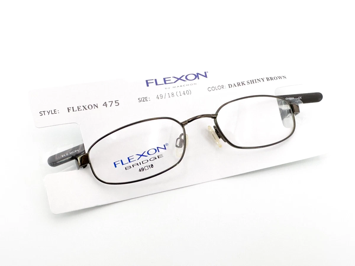 NOS Flexon Marchon 475 Eyeglasses FRAMES 49 18 140 Dark Shiny