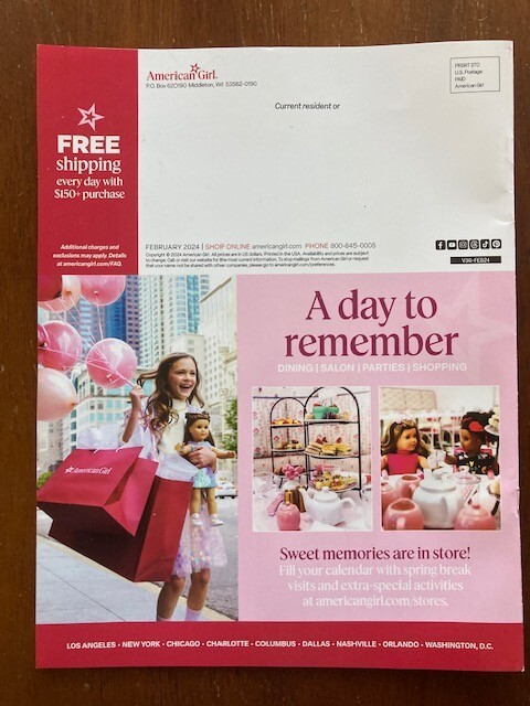 American Doll Coupon Codes Free Shipping AMERICAN GIRL DOLL