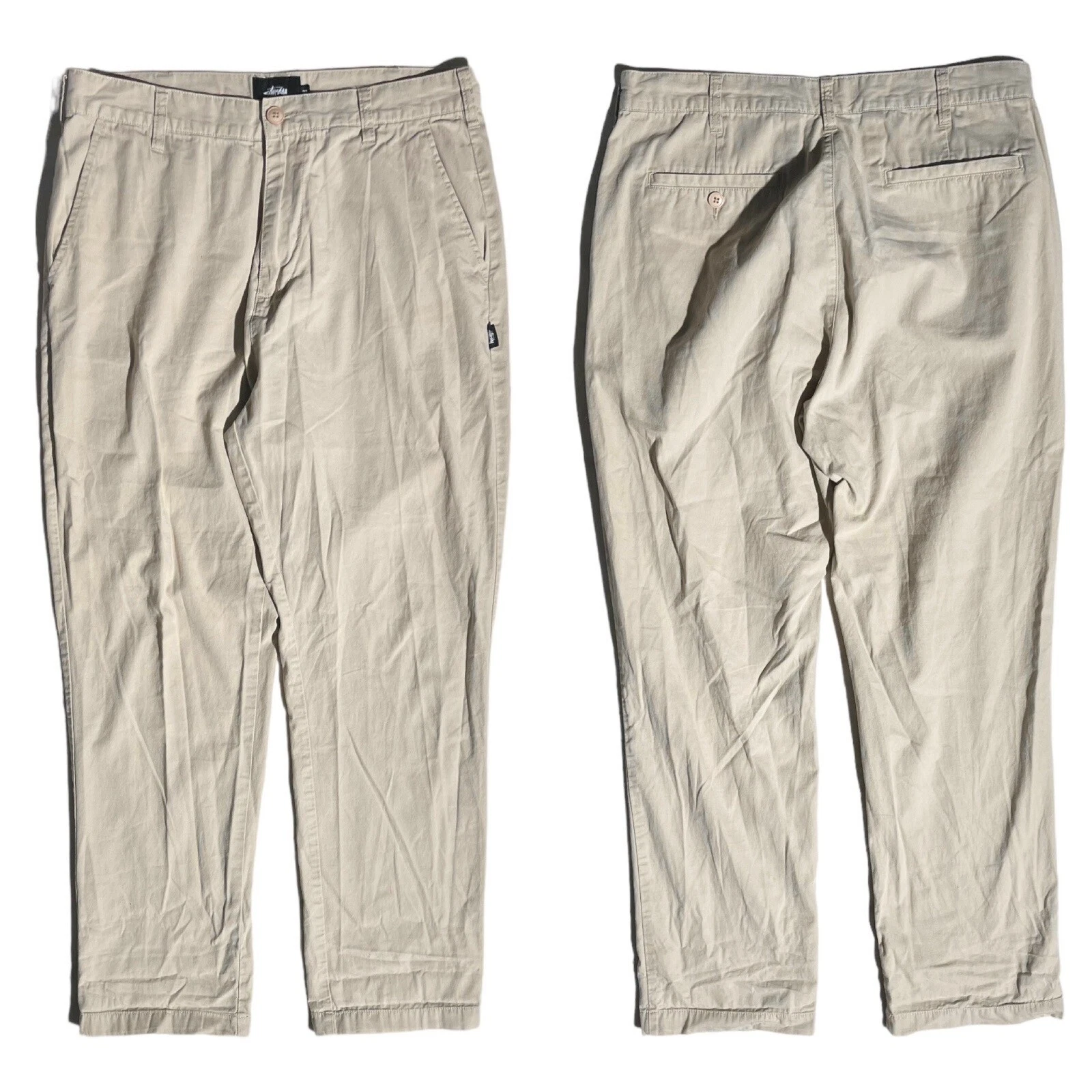 STUSSY Lightweight Chino Khaki Pants Men’s Size 32x28