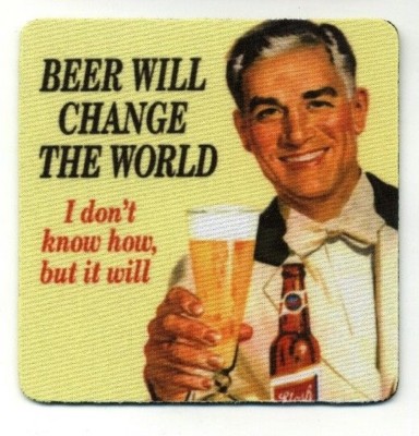 Schlitz Bier   Beer Will Change the World   Beer COASTER