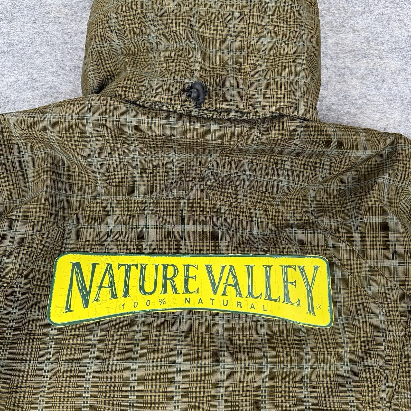 Obermeyer Ski Teton Jacket Plaid Green Nature Valley Logo Waterproof Mens XS image 16