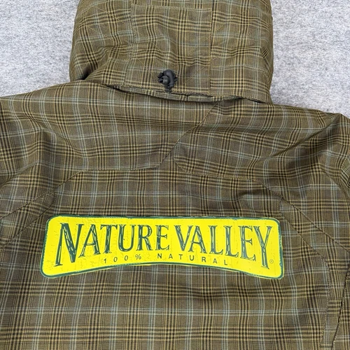 Obermeyer Ski Teton Jacket Plaid Green Nature Valley Logo Waterproof Mens XS image 16