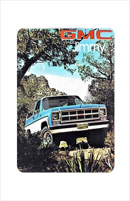 1978 GMC Jimmy Vintage Look Reproduction metal sign