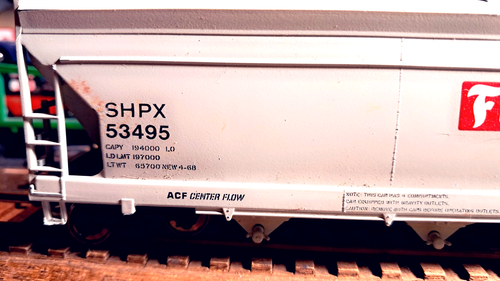 RTR 1/87= HO Athearn Firestone ACF Center Flow Hopper BUILT MW-KADEES 4 LAYOUT - Picture 13 of 23