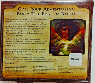 DUNGEONS & DRAGONS FORTUNE CARDS SHADOW OVER NENTIR VALE BOOSTER BOX-24  PACKS | eBay