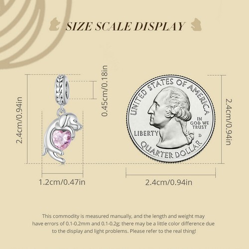 Dije Pulsera Cuentas Bamoer Plata Esterlina 925 Flor Europea Corazón Gato Perro - Imagen 71 de 107