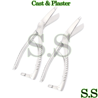 2 CAST PLASTER SHEARS SURGICAL ORTHOPEDIC INSTRUMENTS