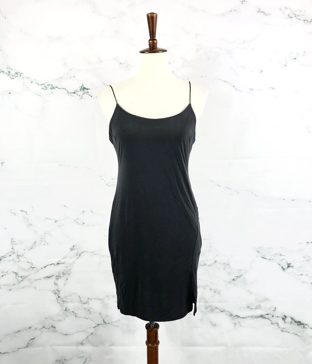 90s black top spaghetti strap dress