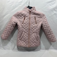 ME JANE GIRL'S QUILTED PINK WINTER COAT JACKET SIZE 4/5