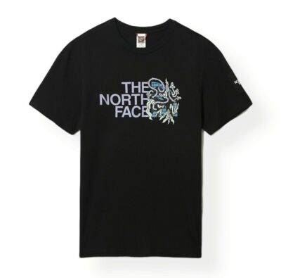 The North Face Metro Grafik schwarzes T-Shirt Größe Small neu mit Etikett mit Logo